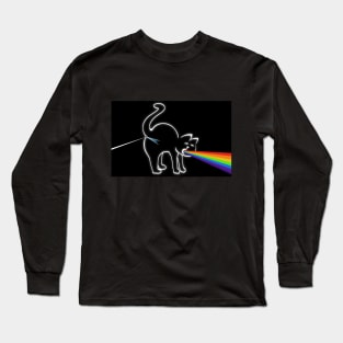 Cat puke dark side Long Sleeve T-Shirt